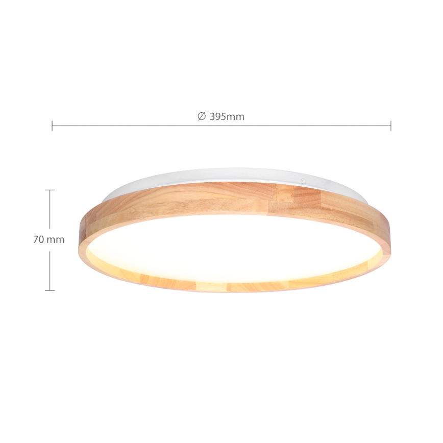 Brilagi - Dæmpbar LED-loftlampe ALSON LED/48W/230V 3000-6500K eg Ø 39,5 cm + fjernbetjening