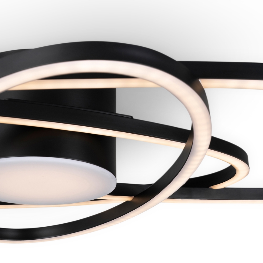 BRILAGI - LED dæmpbar loftarmatur APOLLO LED/58W/230V 3000-6500K 43,2x101,2 cm sort + fjernbetjening