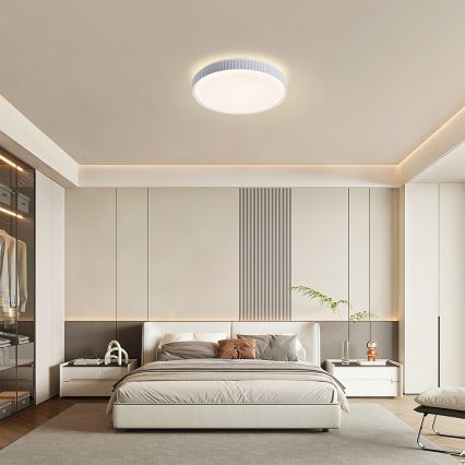 Brilagi - LED dæmpbar loftlampe CORVO LED/72W/230V 3000-6000K hvid Ø 50 cm + fjernbetjening