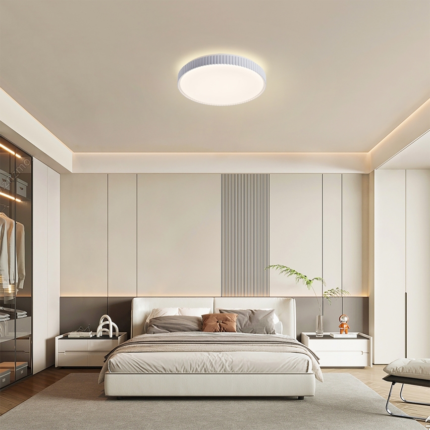 Brilagi - LED dæmpbar loftlampe CORVO LED/72W/230V 3000-6000K hvid Ø 50 cm + fjernbetjening