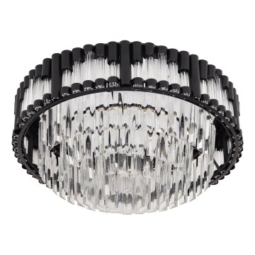 Brilagi - Dæmpbar LED-loftlampe CROWN LED/41W/230V 3000–6000K Ø 48 cm sort + fjernbetjening