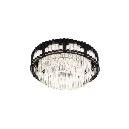 Brilagi - Dæmpbar LED-loftlampe CROWN LED/41W/230V 3000–6000K Ø 48 cm sort + fjernbetjening