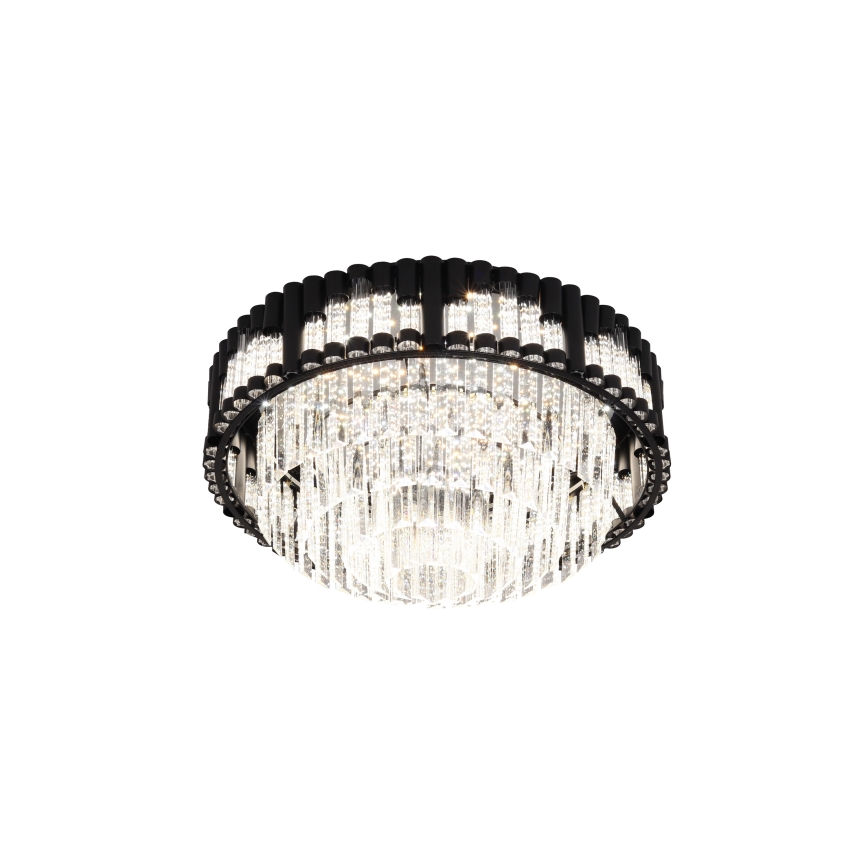 Brilagi - Dæmpbar LED-loftlampe CROWN LED/41W/230V 3000–6000K Ø 48 cm sort + fjernbetjening
