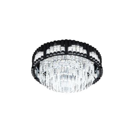 Brilagi - Dæmpbar LED-loftlampe CROWN LED/41W/230V 3000–6000K Ø 48 cm sort + fjernbetjening