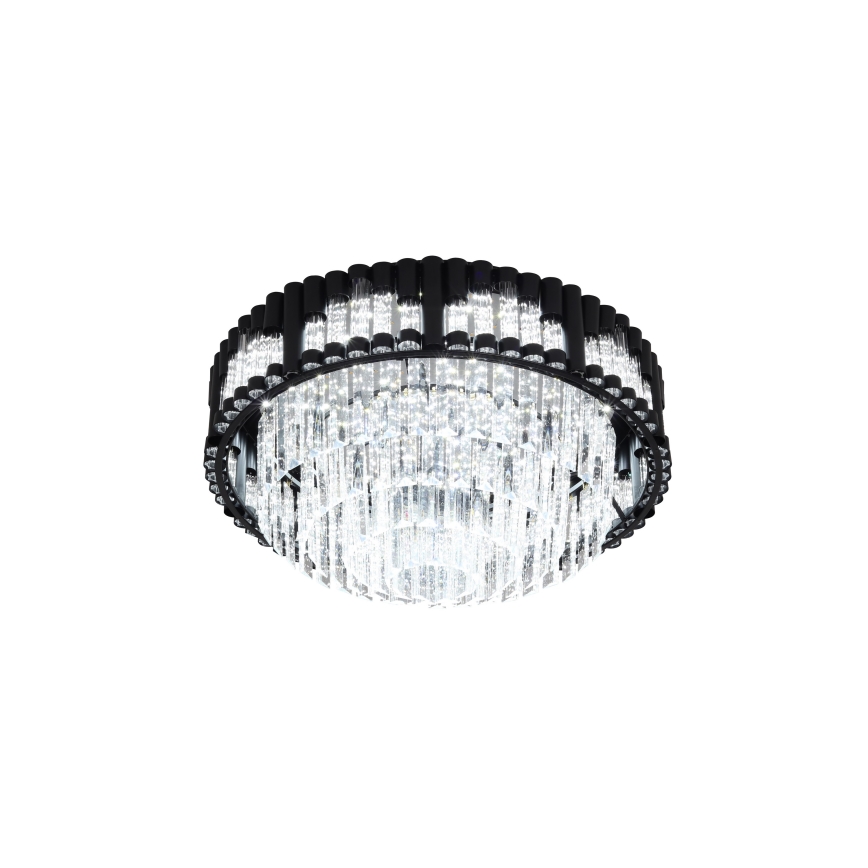 Brilagi - Dæmpbar LED-loftlampe CROWN LED/41W/230V 3000–6000K Ø 48 cm sort + fjernbetjening
