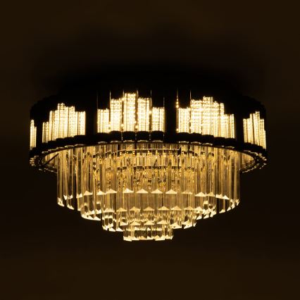 BRILAGI - Dæmpbar LED-loftlampe CROWN LED/41W/230V 3000–6000K Ø 48 cm sort + fjernbetjening
