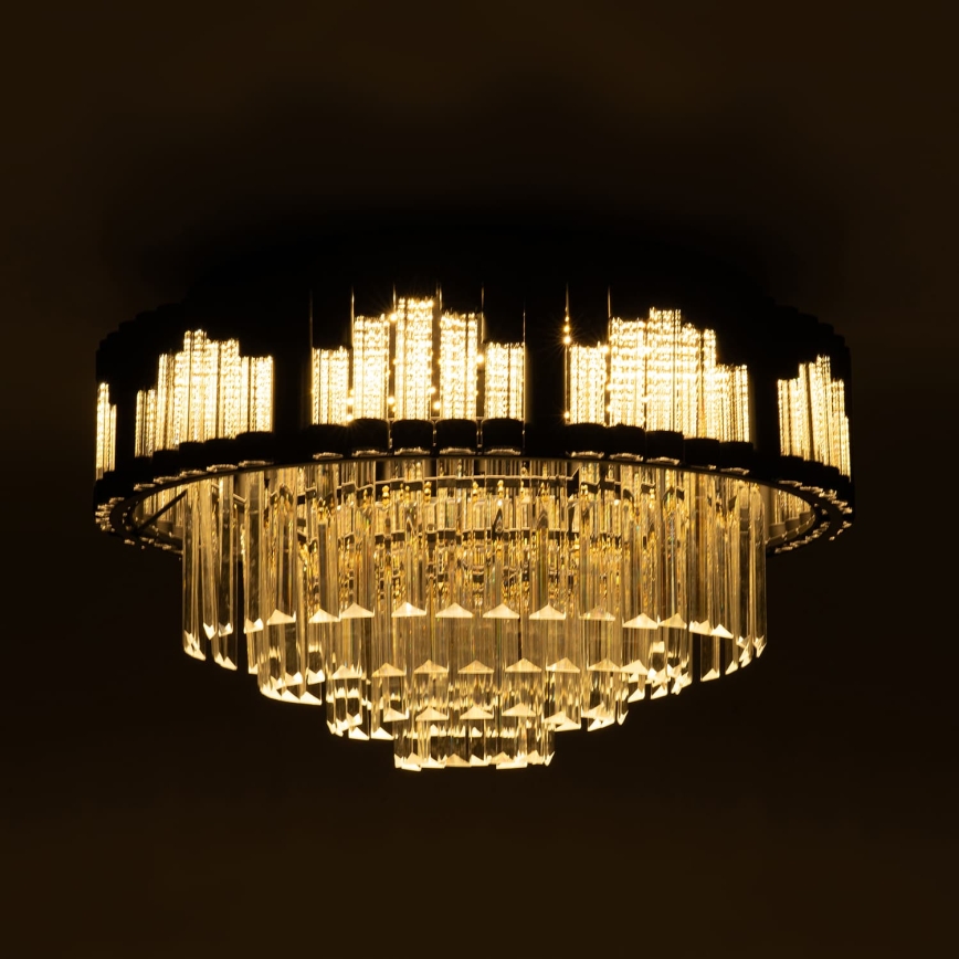 BRILAGI - Dæmpbar LED-loftlampe CROWN LED/41W/230V 3000–6000K Ø 48 cm sort + fjernbetjening