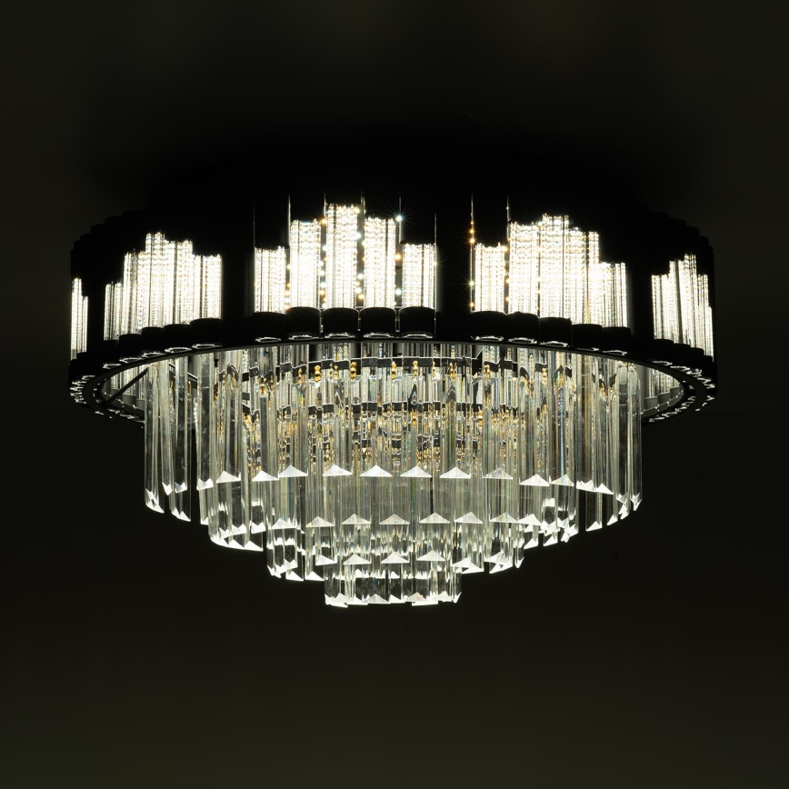 BRILAGI - Dæmpbar LED-loftlampe CROWN LED/41W/230V 3000–6000K Ø 48 cm sort + fjernbetjening