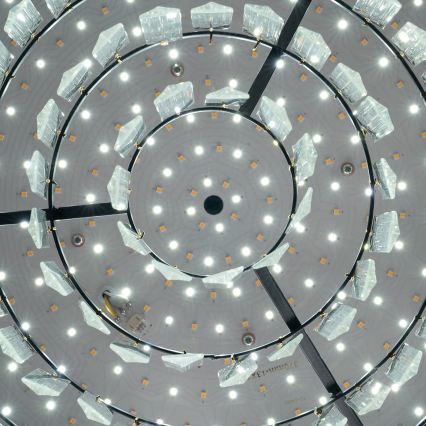 BRILAGI - Dæmpbar LED-loftlampe CROWN LED/41W/230V 3000–6000K Ø 48 cm sort + fjernbetjening