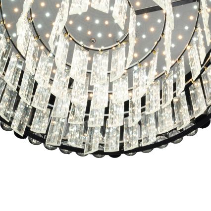 BRILAGI - Dæmpbar LED-loftlampe CROWN LED/41W/230V 3000–6000K Ø 48 cm sort + fjernbetjening