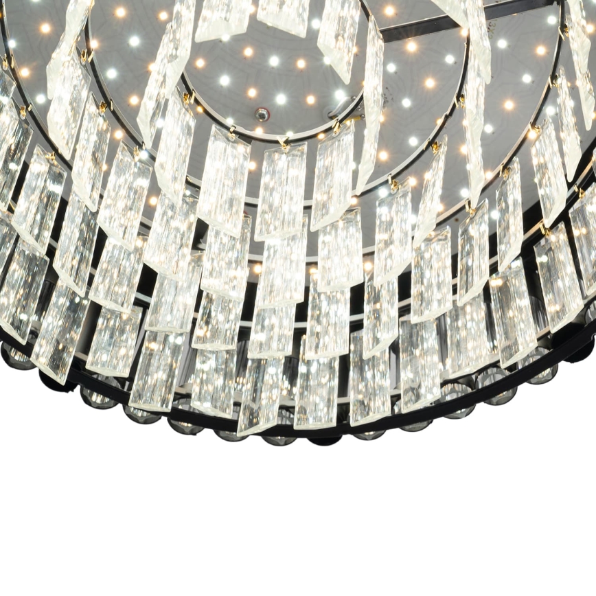 BRILAGI - Dæmpbar LED-loftlampe CROWN LED/41W/230V 3000–6000K Ø 48 cm sort + fjernbetjening