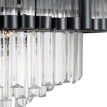 BRILAGI - Dæmpbar LED-loftlampe CROWN LED/41W/230V 3000–6000K Ø 48 cm sort + fjernbetjening