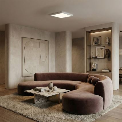 Brilagi - LED dæmpbar loftlampe ESTELA SQUARE LED/36W/230V 3000-6500K 31x31 cm hvid + fjernbetjening