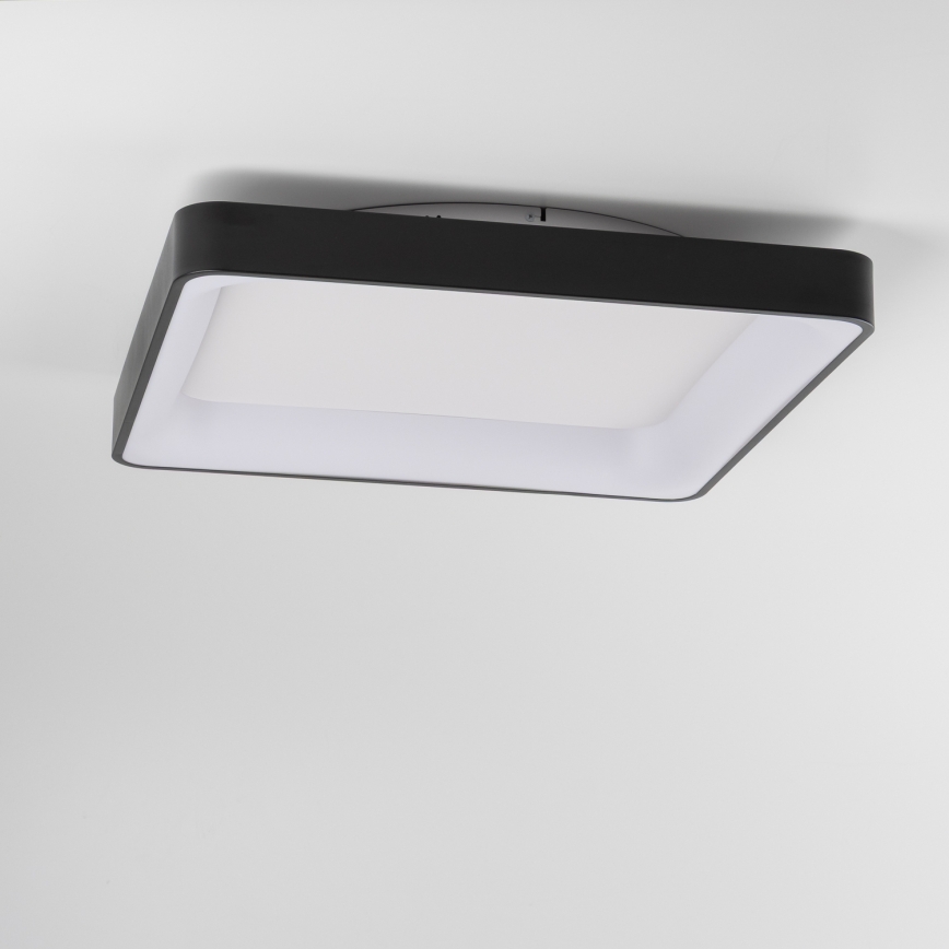 Brilagi - Dæmpbar LED-loftarmatur FALCON II LED/125W/230V 3000-6500K 60x60 cm sort + fjernbetjening
