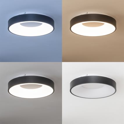 Brilagi - LED-dæmpbar loftlampe FALCON II LED/67W/230V 3000-6500K Ø 40 cm sort + fjernbetjening