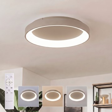BRILAGI - Dæmpbar LED-loftlampe FALCON II LED/99W/230V 3000-6500K Ø 60 cm beige + fjernbetjening