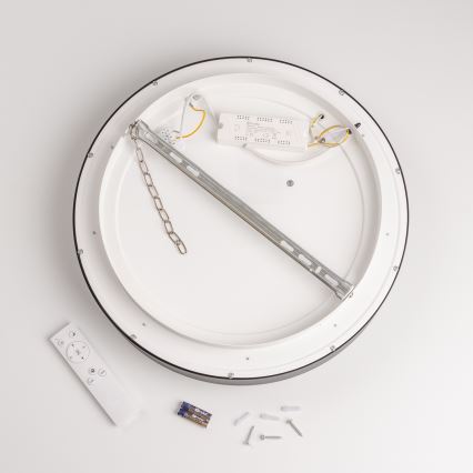 Brilagi - Dæmpbar LED-loftlampe FALCON LED/80W/230V 3000-6500K Ø 60 cm sort + fjernbetjening