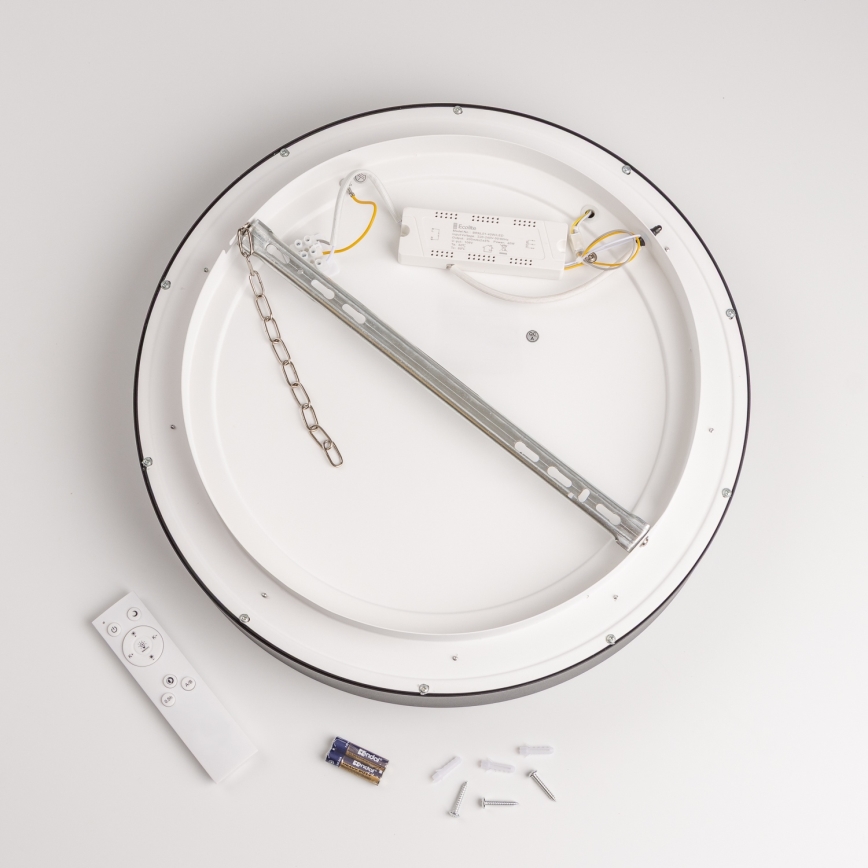 Brilagi - Dæmpbar LED-loftlampe FALCON LED/80W/230V 3000-6500K Ø 60 cm sort + fjernbetjening