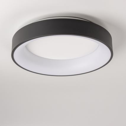 Brilagi - Dæmpbar LED-loftlampe FALCON LED/80W/230V 3000-6500K Ø 60 cm sort + fjernbetjening
