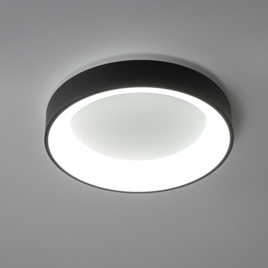 Brilagi - Dæmpbar LED-loftlampe FALCON LED/80W/230V 3000-6500K Ø 60 cm sort + fjernbetjening