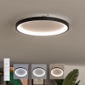 Brilagi - Dæmpbar LED-loftlampe FALCON SLIM LED/42W/230V 3000–6500K Ø 50 cm sort + fjernbetjening