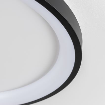 Brilagi - Dæmpbar LED-loftlampe FALCON SLIM LED/42W/230V 3000–6500K Ø 50 cm sort + fjernbetjening