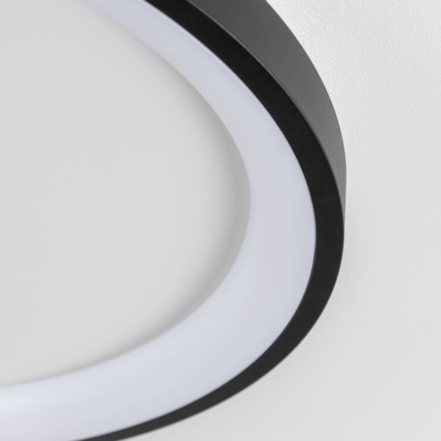 Brilagi - Dæmpbar LED-loftlampe FALCON SLIM LED/42W/230V 3000–6500K Ø 50 cm sort + fjernbetjening