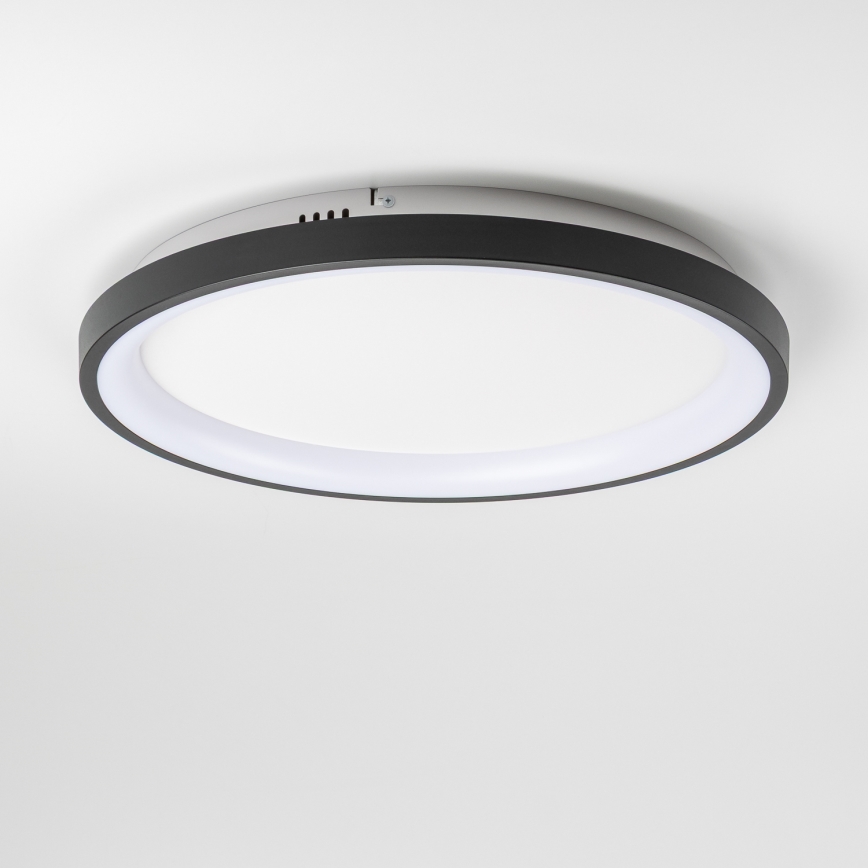 Brilagi - Dæmpbar LED-loftlampe FALCON SLIM LED/42W/230V 3000–6500K Ø 50 cm sort + fjernbetjening