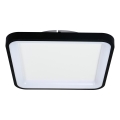 Brilagi - Dæmpbar LED-loftlampe FALCON SLIM LED/50W/230V 3000-6500K 50x50 cm sort + fjernbetjening