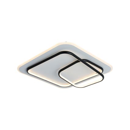 Brilagi - Dæmpbar LED-loftlampe FLARE LED/81W/230V 3000-6000K 50x50 cm hvid/sort + fjernbetjening