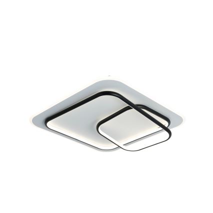 Brilagi - Dæmpbar LED-loftlampe FLARE LED/81W/230V 3000-6000K 50x50 cm hvid/sort + fjernbetjening