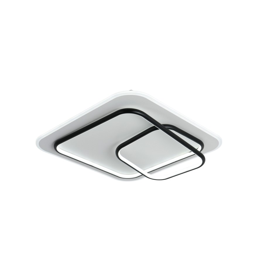 Brilagi - Dæmpbar LED-loftlampe FLARE LED/81W/230V 3000-6000K 50x50 cm hvid/sort + fjernbetjening