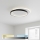 Brilagi - Dæmpbar LED-loftlampe FLARE LED/48W/230V 3000-6000K 39,5 x 45 cm hvid/sort + fjernbetjening