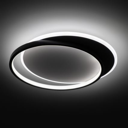 Brilagi - Dæmpbar LED-loftlampe FLARE LED/48W/230V 3000-6000K 39,5 x 45 cm hvid/sort + fjernbetjening