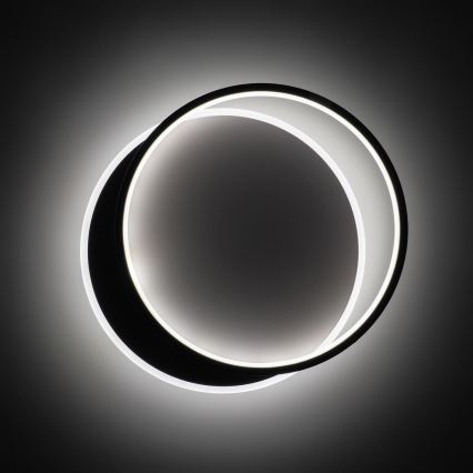 Brilagi - Dæmpbar LED-loftlampe FLARE LED/48W/230V 3000-6000K 39,5 x 45 cm hvid/sort + fjernbetjening