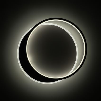 Brilagi - Dæmpbar LED-loftlampe FLARE LED/48W/230V 3000-6000K 39,5 x 45 cm hvid/sort + fjernbetjening