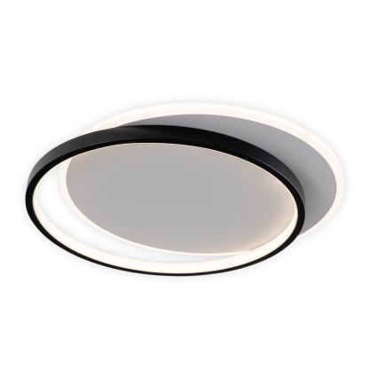 Brilagi - Dæmpbar LED-loftlampe FLARE LED/48W/230V 3000-6000K 39,5 x 45 cm hvid/sort + fjernbetjening
