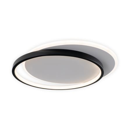 Brilagi - Dæmpbar LED-loftlampe FLARE LED/48W/230V 3000-6000K 39,5 x 45 cm hvid/sort + fjernbetjening