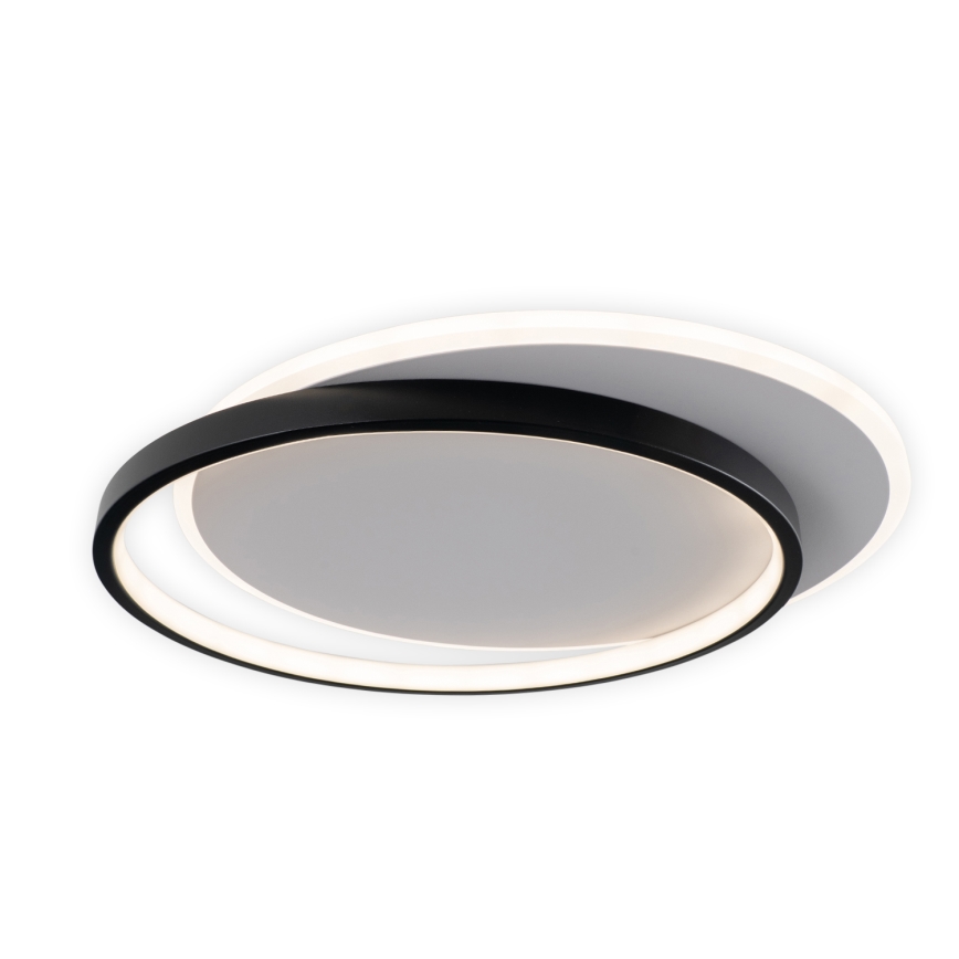 Brilagi - Dæmpbar LED-loftlampe FLARE LED/48W/230V 3000-6000K 39,5 x 45 cm hvid/sort + fjernbetjening