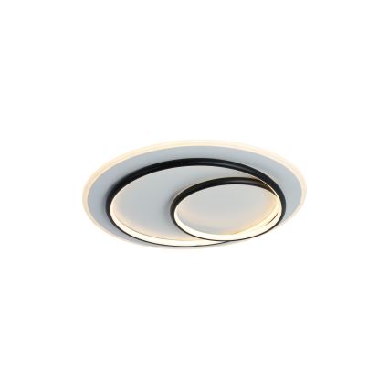 Brilagi - dæmpbar LED-loftlampe FLARE LED/70W/230V 3000-6000K Ø 50 cm hvid/sort + fjernbetjening