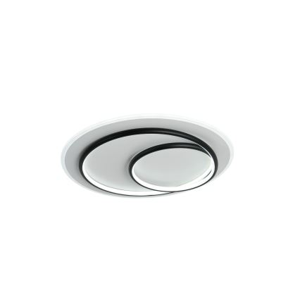 Brilagi - dæmpbar LED-loftlampe FLARE LED/70W/230V 3000-6000K Ø 50 cm hvid/sort + fjernbetjening
