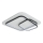 Brilagi - Dæmpbar LED-loftlampe FLARE LED/81W/230V 3000-6000K 50x50 cm hvid/sort + fjernbetjening