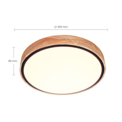 Brilagi - LED-dæmpbar loftlampe GLORIA LED/48W/230V 3000-6500K eg Ø 40 cm + fjernbetjening