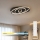Brilagi - Dæmpbar LED-loftlampe IRIS LED/78W/230V 3000-6000K 37x49 cm sort + fjernbetjening
