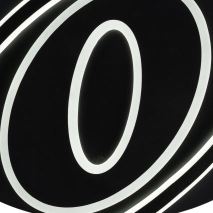 Brilagi - Dæmpbar LED-loftlampe IRIS LED/78W/230V 3000-6000K 37x49 cm sort + fjernbetjening