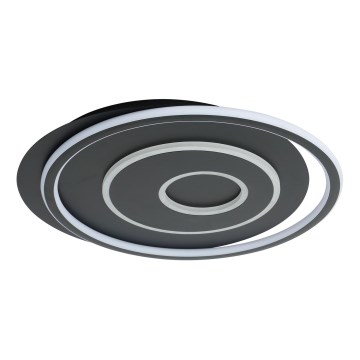 Brilagi - Dæmpbar LED-loftlampe IRIS LED/83W/230V 3000-6000K 46x50 cm sort + fjernbetjening