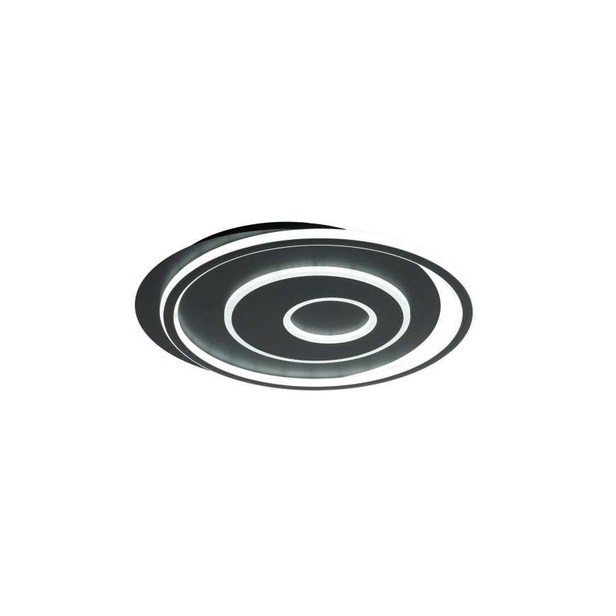 Brilagi - Dæmpbar LED-loftlampe IRIS LED/83W/230V 3000-6000K 46x50 cm sort + fjernbetjening