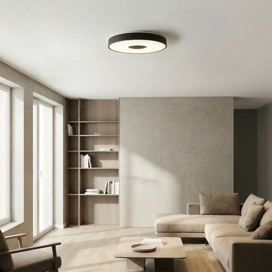 Brilagi - LED dæmpbar loftlampe JAMIS LED/48W/230V 3000-6500K Ø 39 cm sort + fjernbetjening