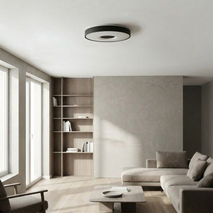Brilagi - LED dæmpbar loftlampe JAMIS LED/48W/230V 3000-6500K Ø 39 cm sort + fjernbetjening
