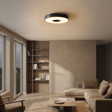 Brilagi - LED dæmpbar loftlampe JAMIS LED/48W/230V 3000-6500K Ø 39 cm sort + fjernbetjening
